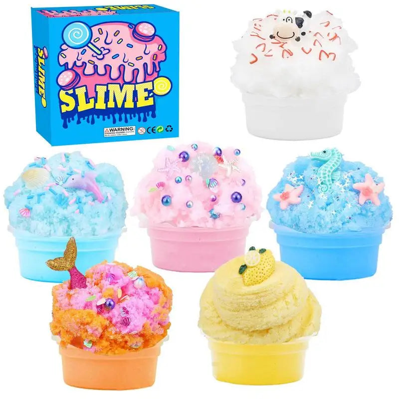 Crunchy Cotton Candy Slime